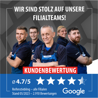 Google-Rezensionen: 4,7/5 Sterne bei knapp 3000 Bewertungen