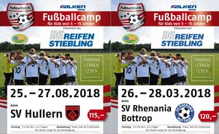 Fußballcamps im Pott! Mit der Fußballfabrik, Reifen Stiebling und Falken!