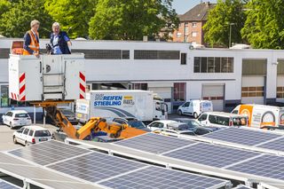 Strahlende Ökobilanz durch Photovoltaikanlage
